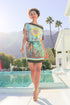 Amanda "Zodiac III/Opium Floral III" Silk Scarf Tunic